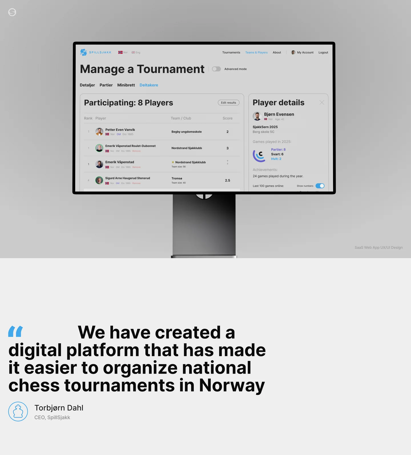 Spillsjakk case study, part 1